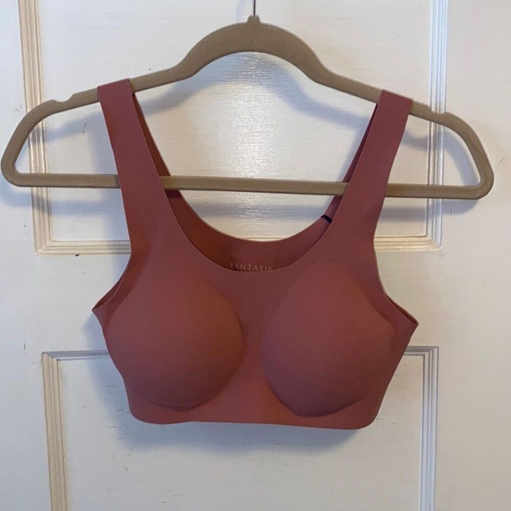 Fantasie Smoothease Moulded Soft Cup Bralette in Rose Pink Bralette Size XS